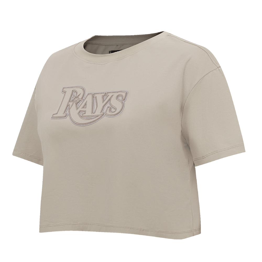 MLB TAMPA BAY RAYS NEUTRAL WOMEN'S BOXY TOP (TAUPE)