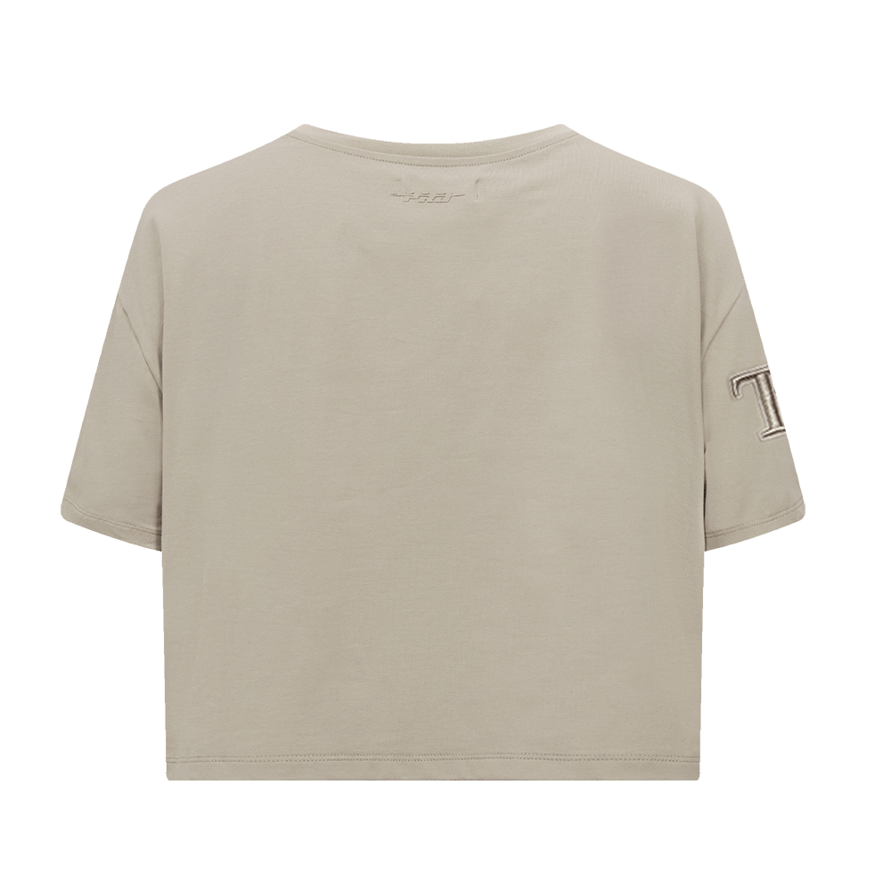 MLB TAMPA BAY RAYS NEUTRAL WOMEN'S BOXY TOP (TAUPE)