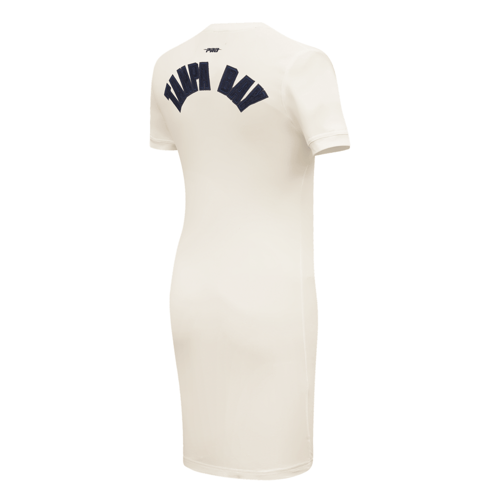 VESTIDO AJUSTADO TRIPLE TONAL PARA MUJER MLB TAMPA BAY RAYS (BLANCO HUESO)