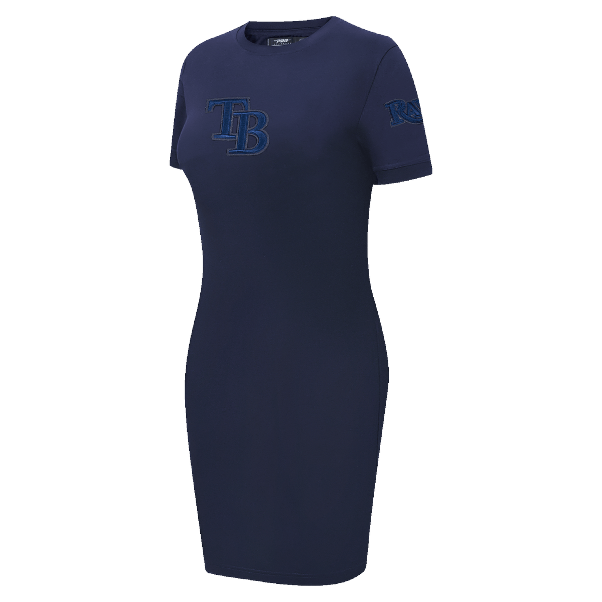 MLB TAMPA BAY RAYS TRIPLE TONAL BODYCON WOMEN'S DRESS (MIDNIGHT NAVY)