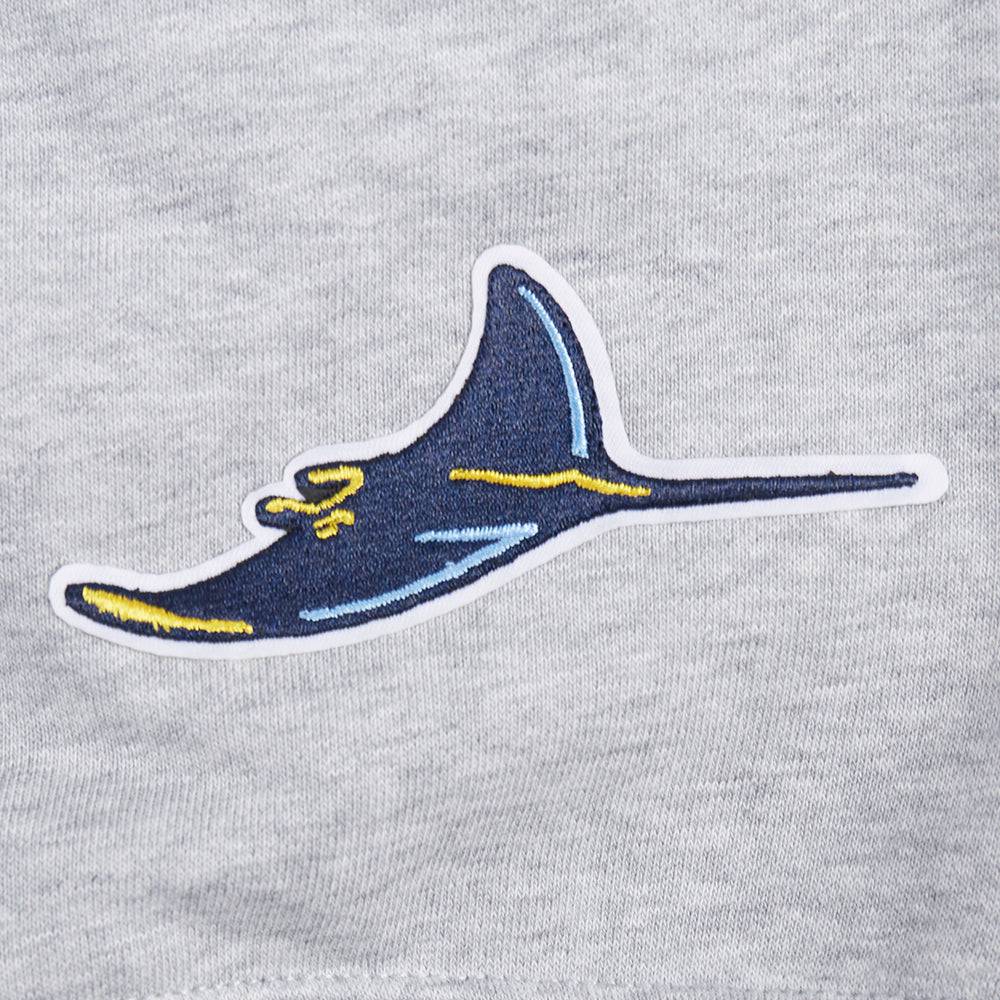 MLB TAMPA BAY RAYS CLASSIC WOMEN'S FLEECE HOODIE DRESS (HEATHER GREY)