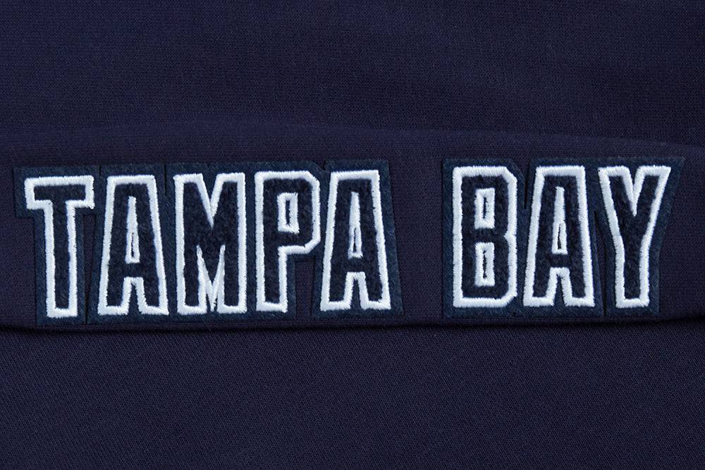 VESTIDO SUDADERA CON CAPUCHA DE POLAR CLÁSICO PARA MUJER MLB TAMPA BAY RAYS (AZUL MARINO NOCHE)