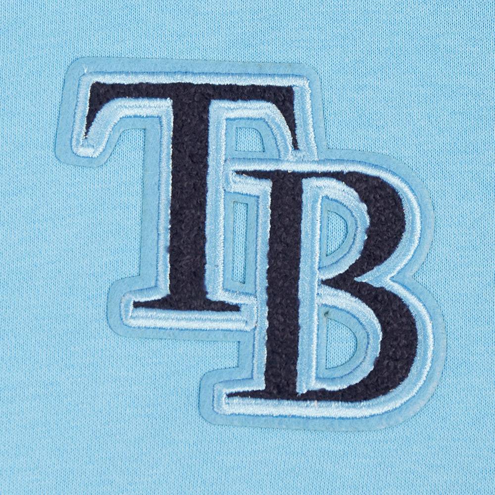 MLB TAMPA BAY RAYS CLASSIC WOMEN'S FLEECE HOODIE DRESS (UNIVERSITY BLUE)