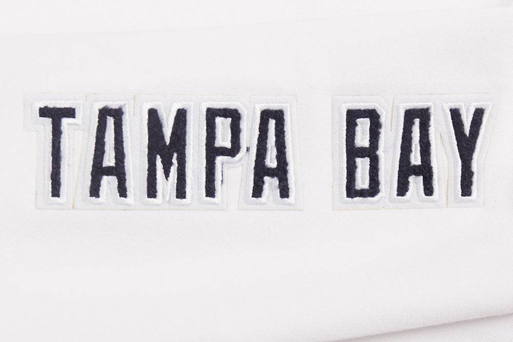 MLB TAMPA BAY RAYS CLASSIC WOMEN'S FLEECE HOODIE DRESS (WHITE)