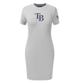 MLB TAMPA BAY RAYS CLASSIC WOMEN'S BODYCON DRESS (HEATHER GREY)
