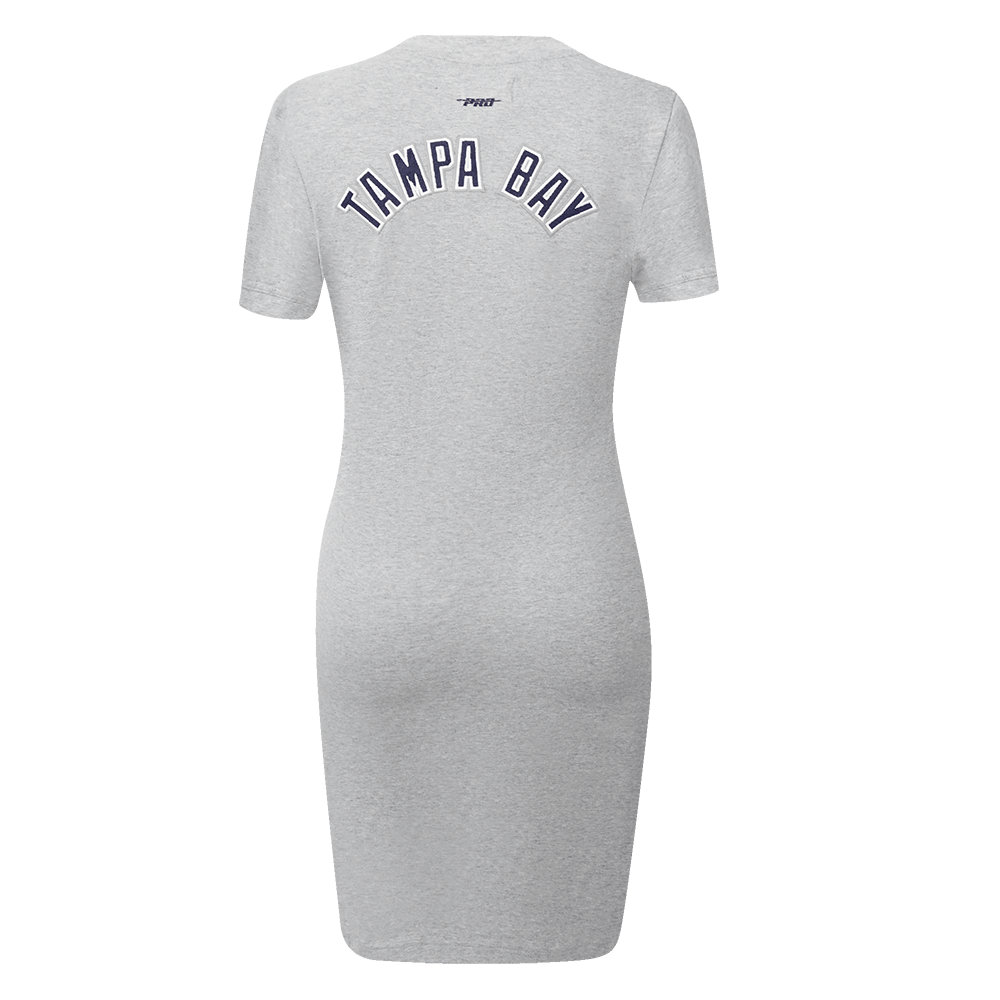MLB TAMPA BAY RAYS CLASSIC WOMEN'S BODYCON DRESS (HEATHER GREY)