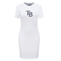 VESTIDO AJUSTADO CLÁSICO DE MUJER MLB TAMPA BAY RAYS (BLANCO)