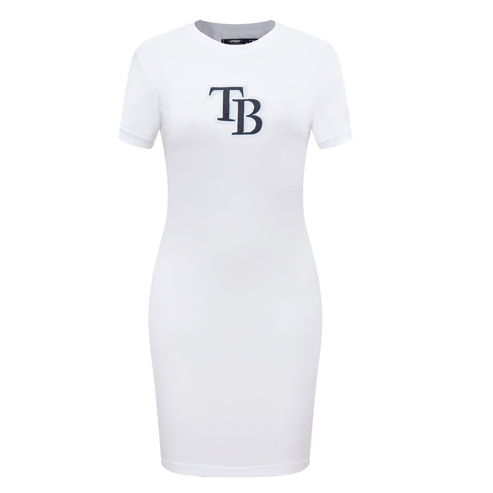 VESTIDO AJUSTADO CLÁSICO DE MUJER MLB TAMPA BAY RAYS (BLANCO)