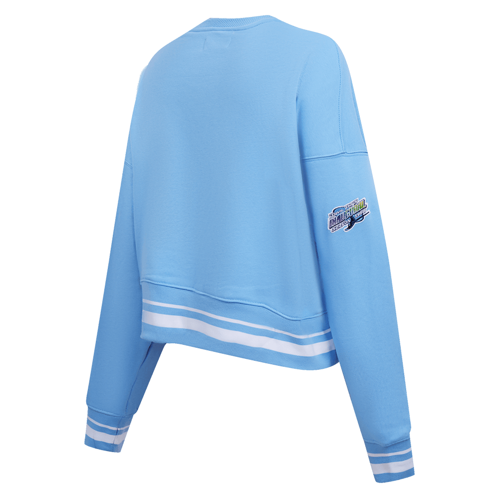 MLB TAMPA BAY RAYS RETRO CLASSIC WOMEN'S RIB CREWNECK (UNIVERSITY BLUE)