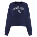 MLB TAMPA BAY RAYS CLASSIC WOMEN'S FLEECE CREWNECK (MIDNIGHT NAVY)