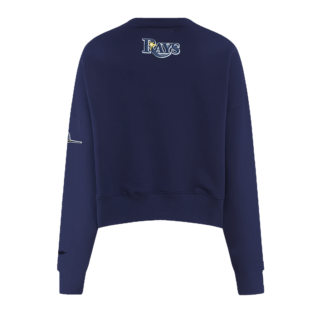 MLB TAMPA BAY RAYS CLASSIC WOMEN'S FLEECE CREWNECK (MIDNIGHT NAVY)
