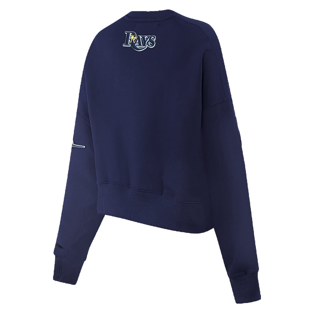 MLB TAMPA BAY RAYS CLASSIC WOMEN'S FLEECE CREWNECK (MIDNIGHT NAVY)