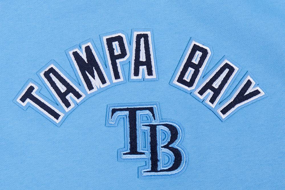 MLB TAMPA BAY RAYS CLASSIC WOMEN'S FLEECE CREWNECK (UNIVERSITY BLUE)