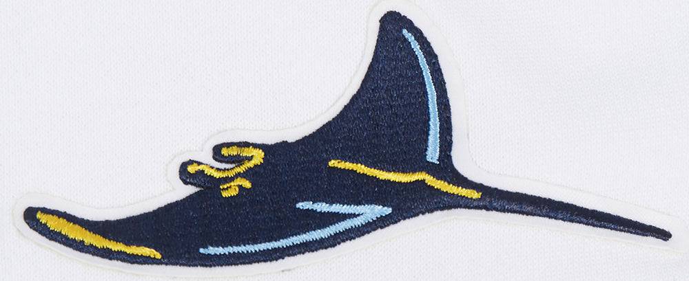 MLB TAMPA BAY RAYS CLASSIC WOMEN'S FLEECE CREWNECK (WHITE)