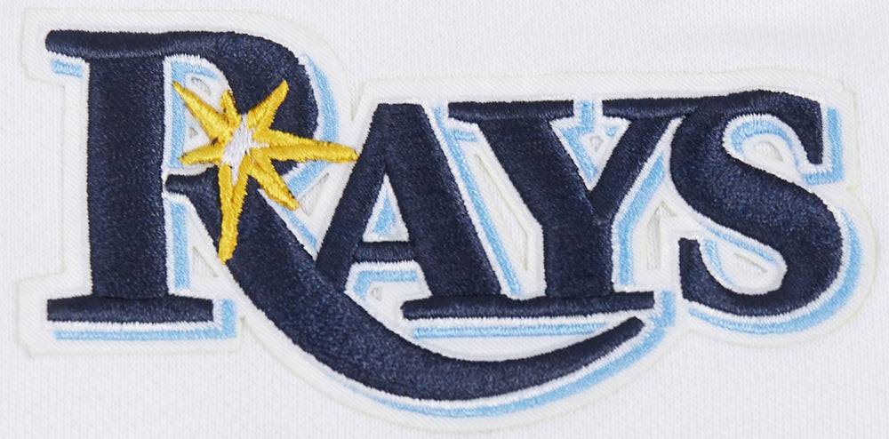 MLB TAMPA BAY RAYS CLASSIC WOMEN'S FLEECE CREWNECK (WHITE)