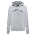 MLB TAMPA BAY RAYS CLASSIC WOMEN'S FLEECE PULLOVER HOODIE (HEATHER GREY)