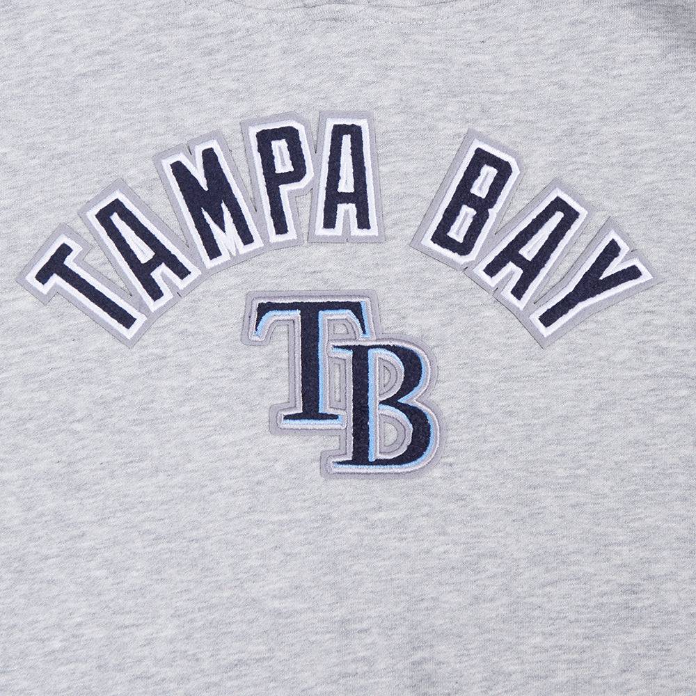 MLB TAMPA BAY RAYS CLASSIC WOMEN'S FLEECE PULLOVER HOODIE (HEATHER GREY)