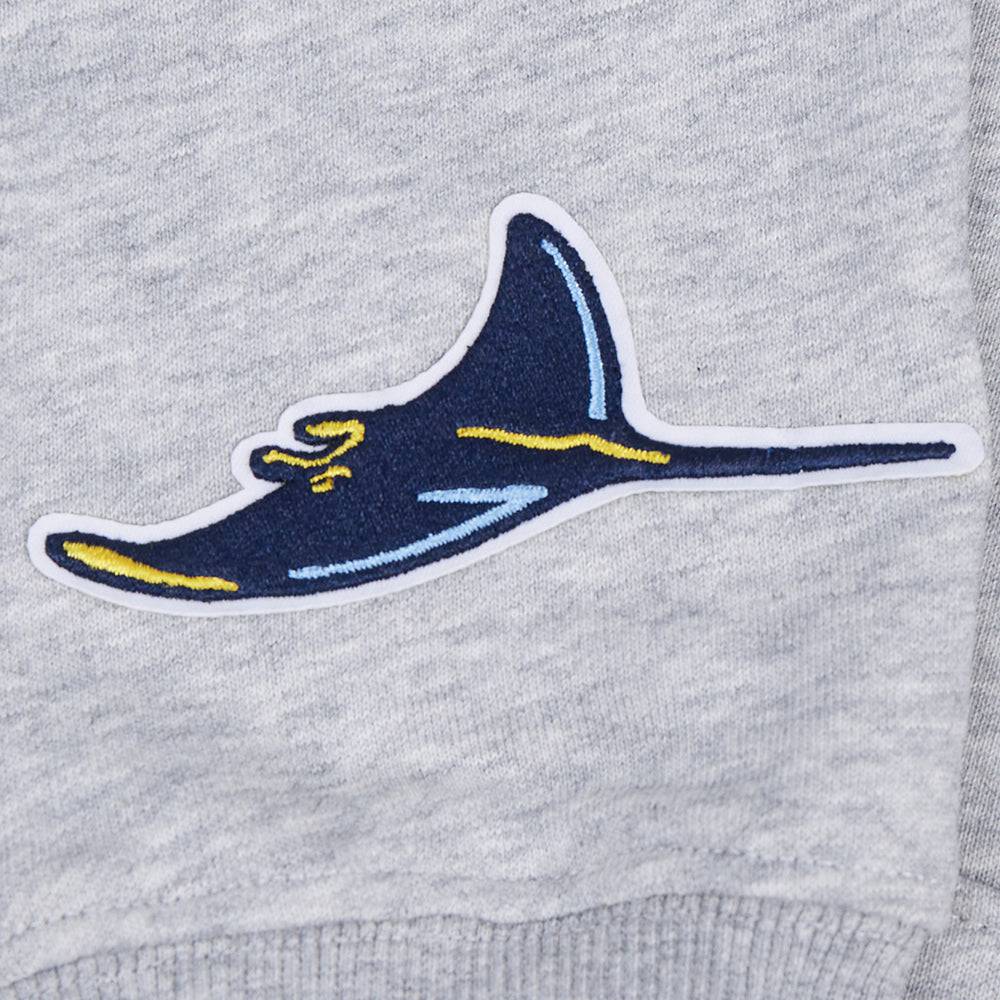 MLB TAMPA BAY RAYS CLASSIC WOMEN'S FLEECE PULLOVER HOODIE (HEATHER GREY)