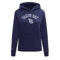 MLB TAMPA BAY RAYS CLASSIC WOMEN'S FLEECE PULLOVER HOODIE (MIDNIGHT NAVY)