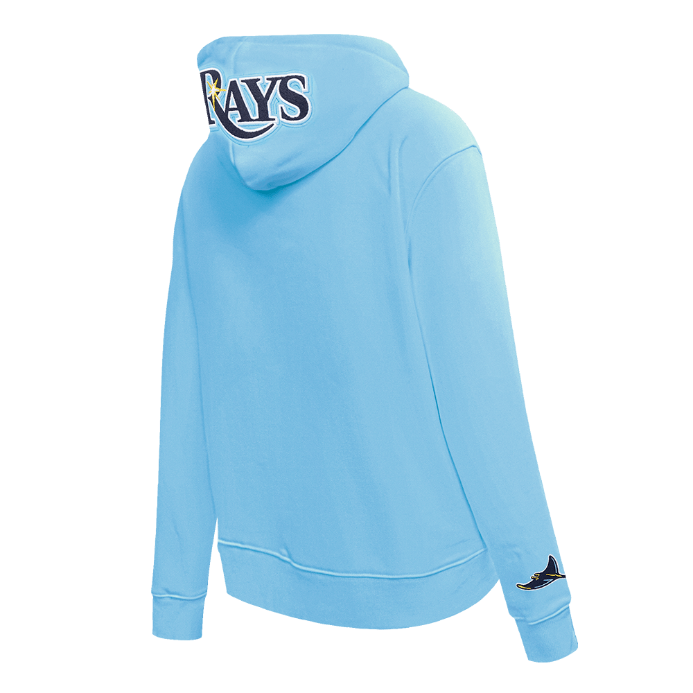 MLB TAMPA BAY RAYS CLASSIC WOMEN'S FLEECE PULLOVER HOODIE (UNIVERSITY BLUE)