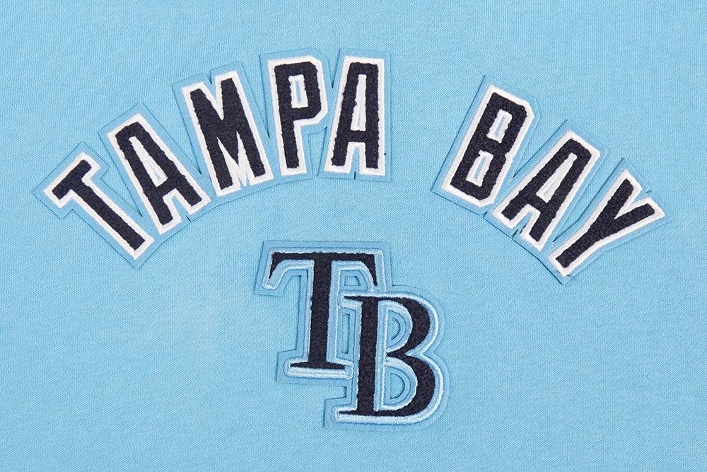 MLB TAMPA BAY RAYS CLASSIC WOMEN'S FLEECE PULLOVER HOODIE (UNIVERSITY BLUE)