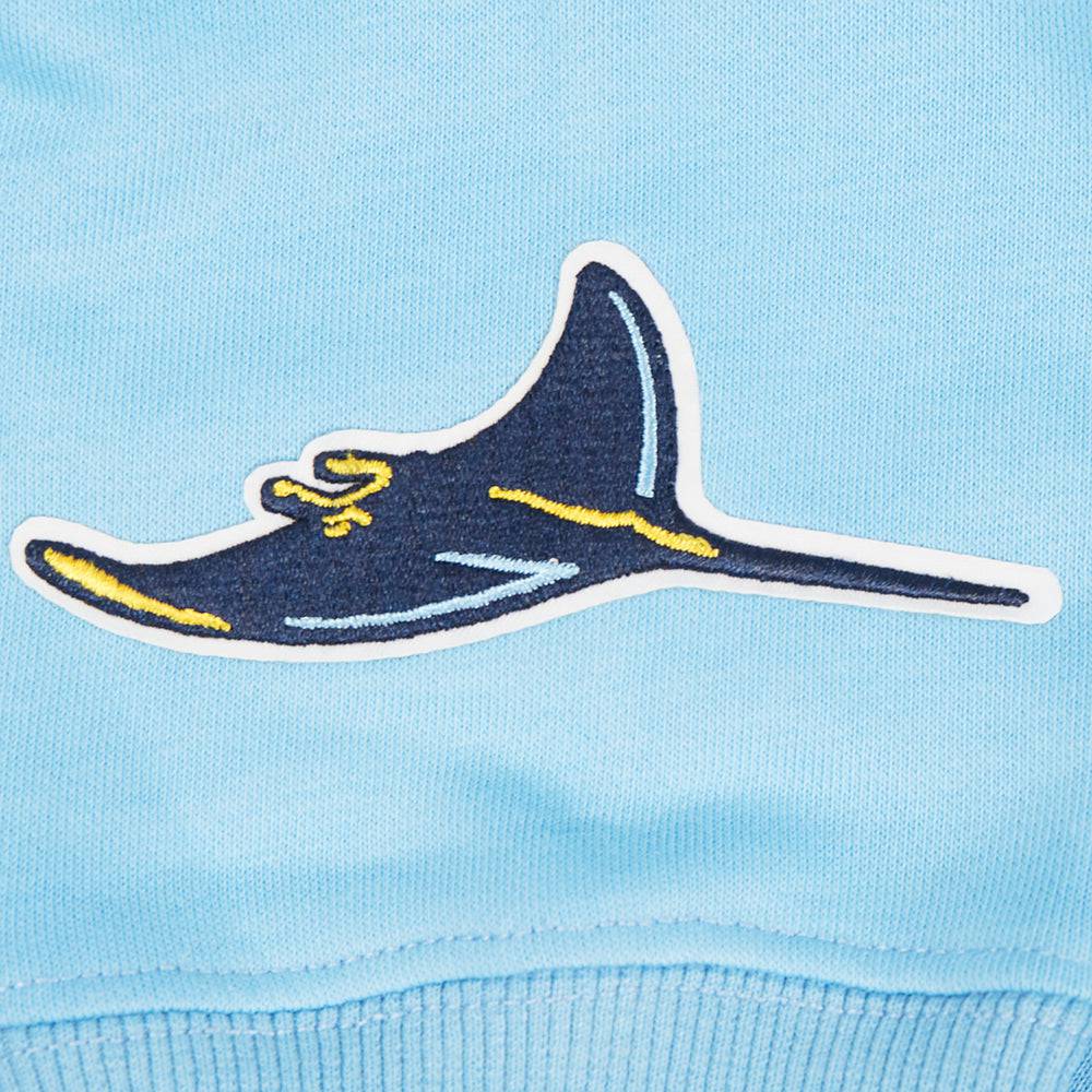 MLB TAMPA BAY RAYS CLASSIC WOMEN'S FLEECE PULLOVER HOODIE (UNIVERSITY BLUE)