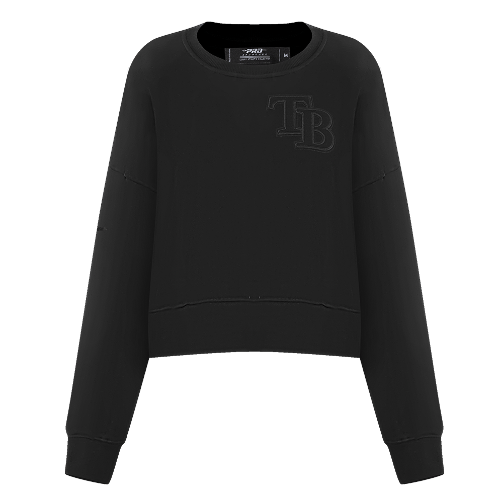 MLB TAMPA BAY RAYS NEUTRAL WOMEN'S CREWNECK (BLACK)