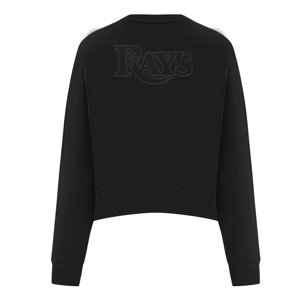 MLB TAMPA BAY RAYS NEUTRAL WOMEN'S CREWNECK (BLACK)