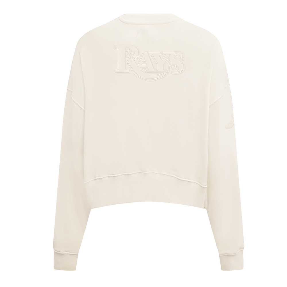 MLB TAMPA BAY RAYS NEUTRAL WOMEN'S CREWNECK (EGGSHELL)