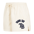 MLB TAMPA BAY RAYS TRIPLE TONAL W WOVEN WOMEN'S SHORT (EGGSHELL)