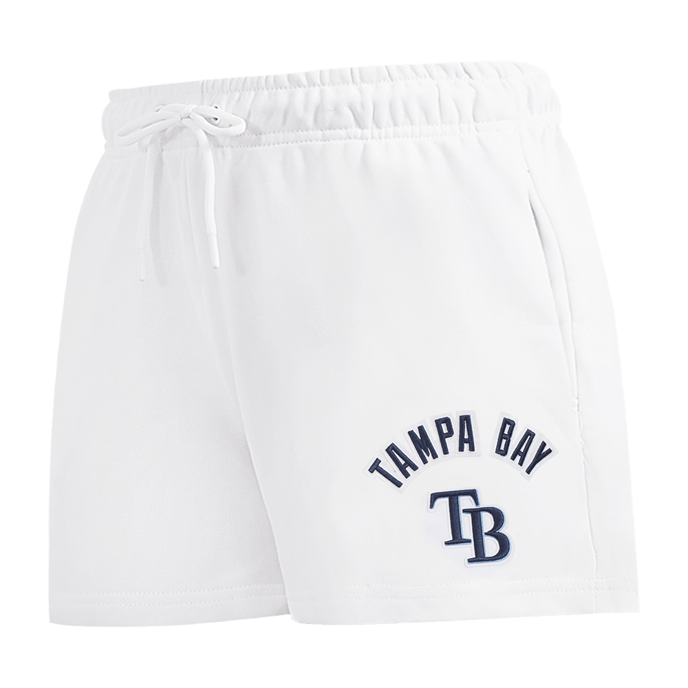 MLB TAMPA BAY RAYS CLASSIC WOMEN'S FLEECE SHORT (WHITE)
