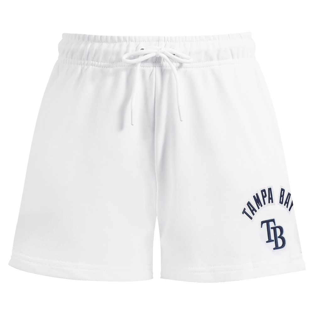 MLB TAMPA BAY RAYS CLASSIC WOMEN'S FLEECE SHORT (WHITE)