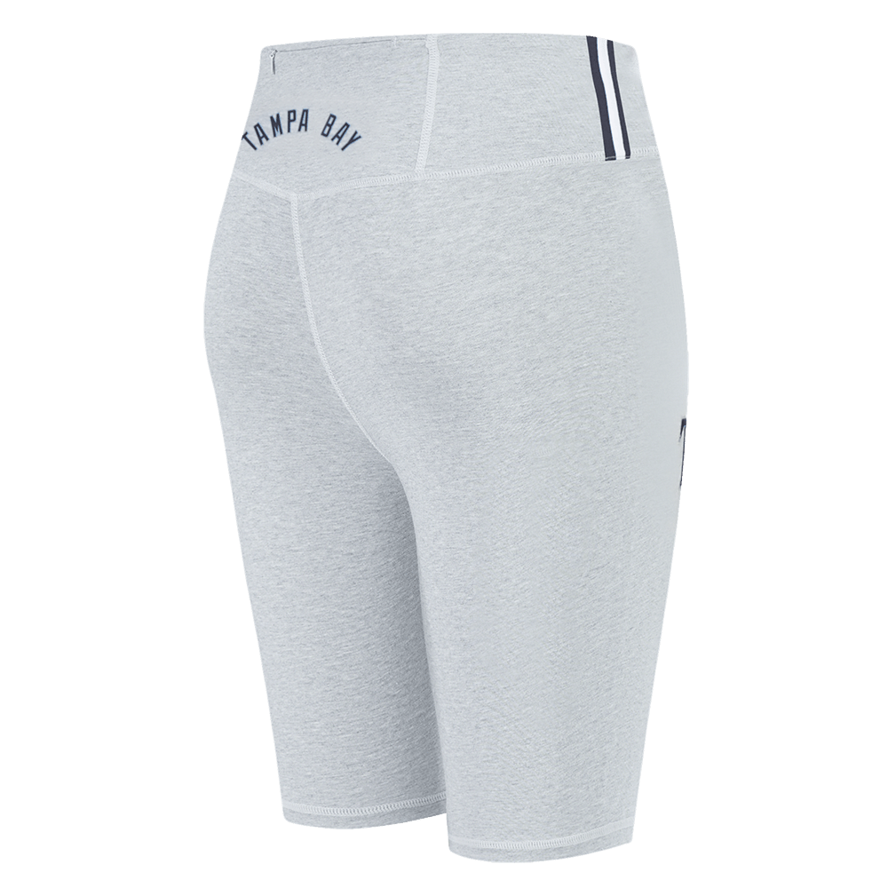 PANTALÓN CORTO CICLISTA CLÁSICO DE ALGODÓN PARA MUJER MLB TAMPA BAY RAYS (GRIS MELANGE)