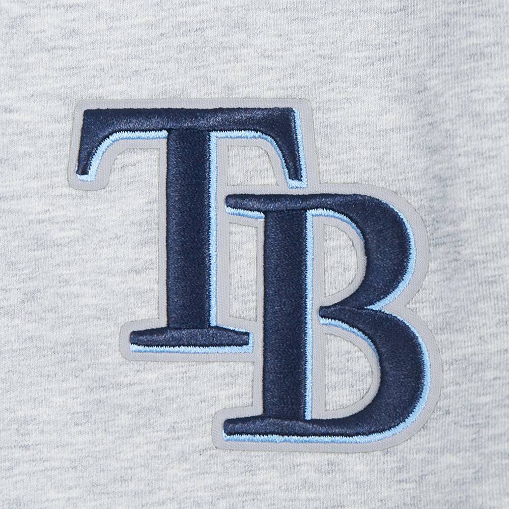 PANTALÓN CORTO CICLISTA CLÁSICO DE ALGODÓN PARA MUJER MLB TAMPA BAY RAYS (GRIS MELANGE)