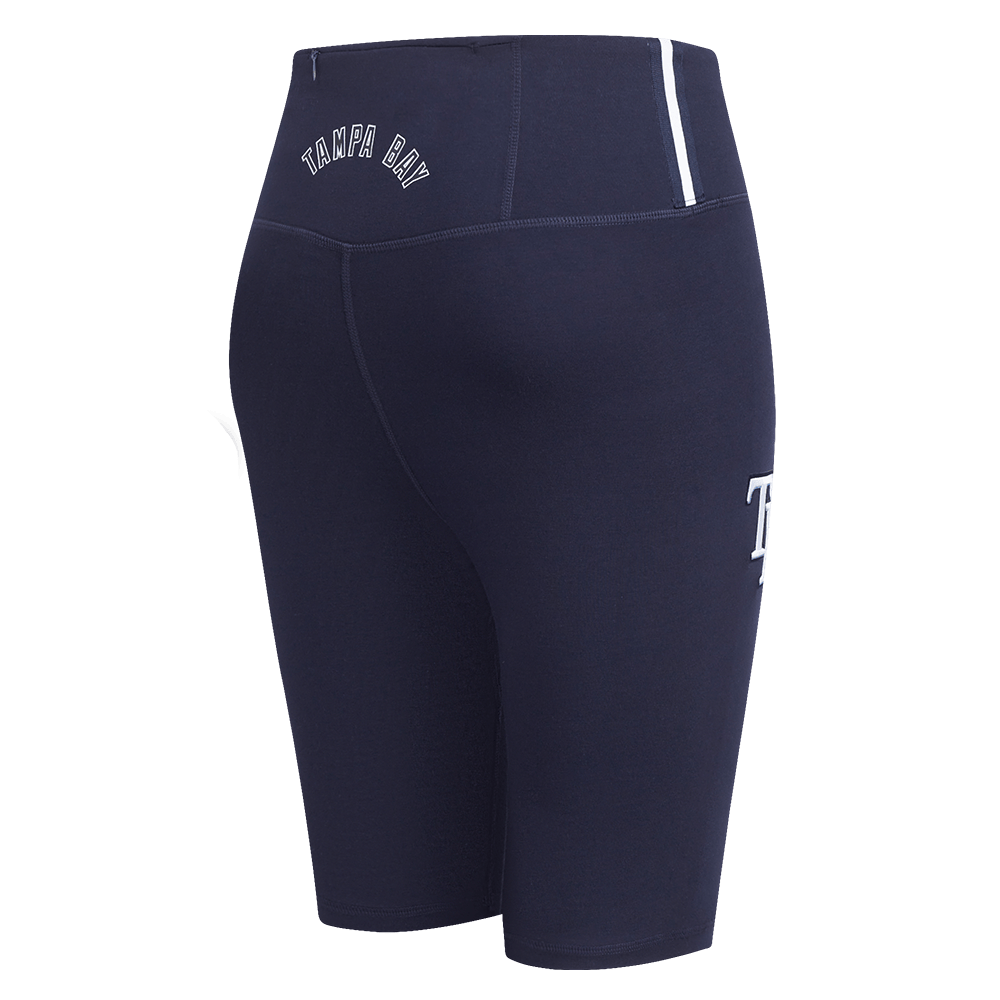 MLB TAMPA BAY RAYS CLASSIC WOMEN'S COTTON BIKE SHORT (MIDNIGHT NAVY)