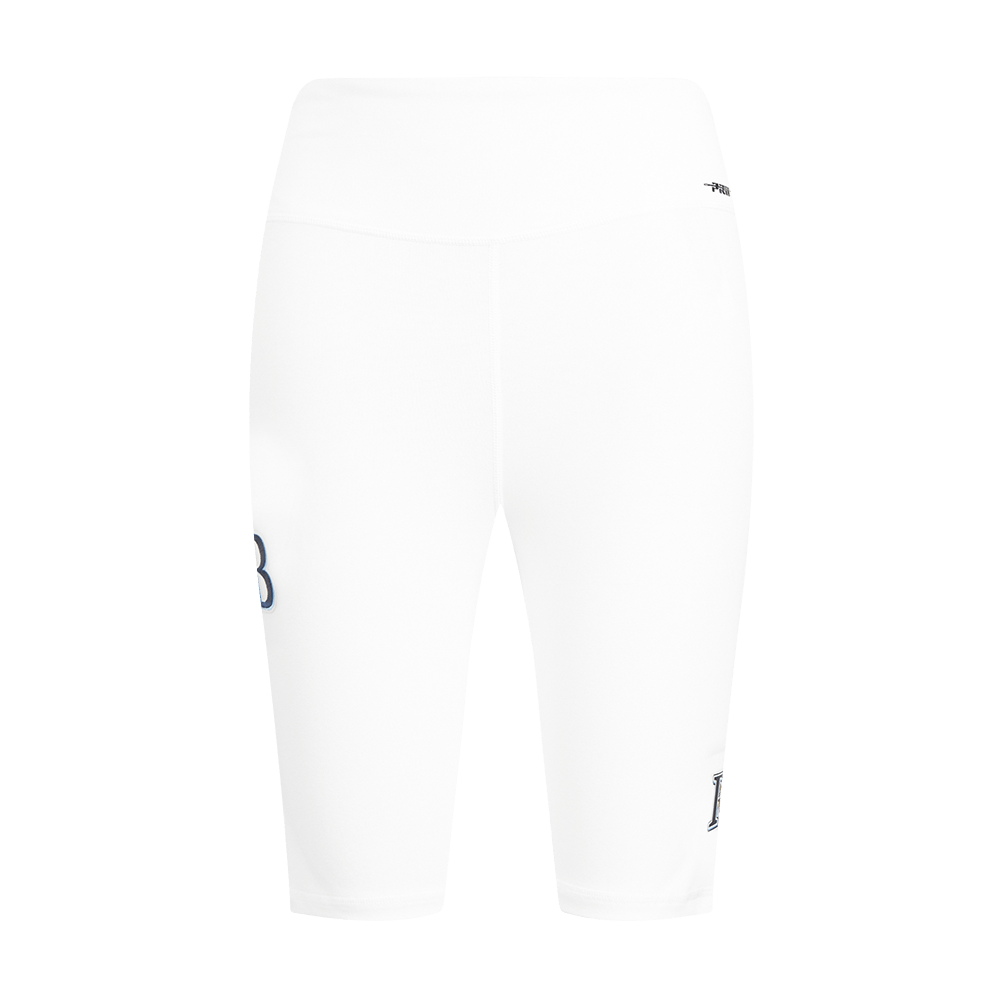 PANTALÓN CORTO CICLISTA CLÁSICO DE ALGODÓN PARA MUJER MLB TAMPA BAY RAYS (BLANCO)