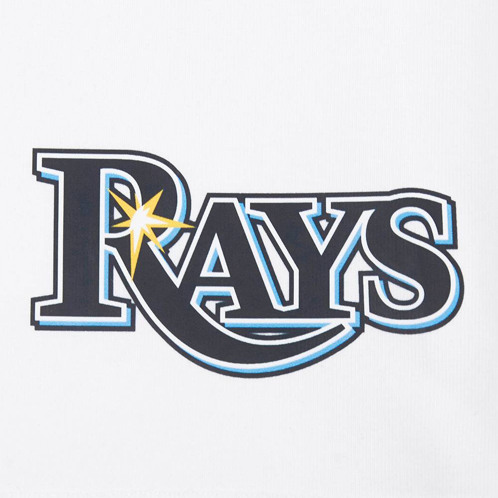 PANTALÓN CORTO CICLISTA CLÁSICO DE ALGODÓN PARA MUJER MLB TAMPA BAY RAYS (BLANCO)