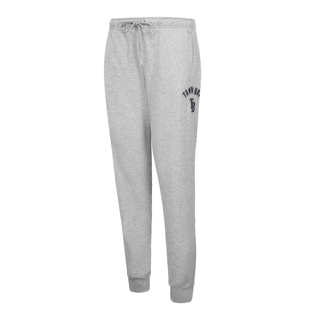 PANTALÓN DE CHÁNDAL DE FELPA CLÁSICO PARA MUJER MLB TAMPA BAY RAYS (GRIS MELANGE)