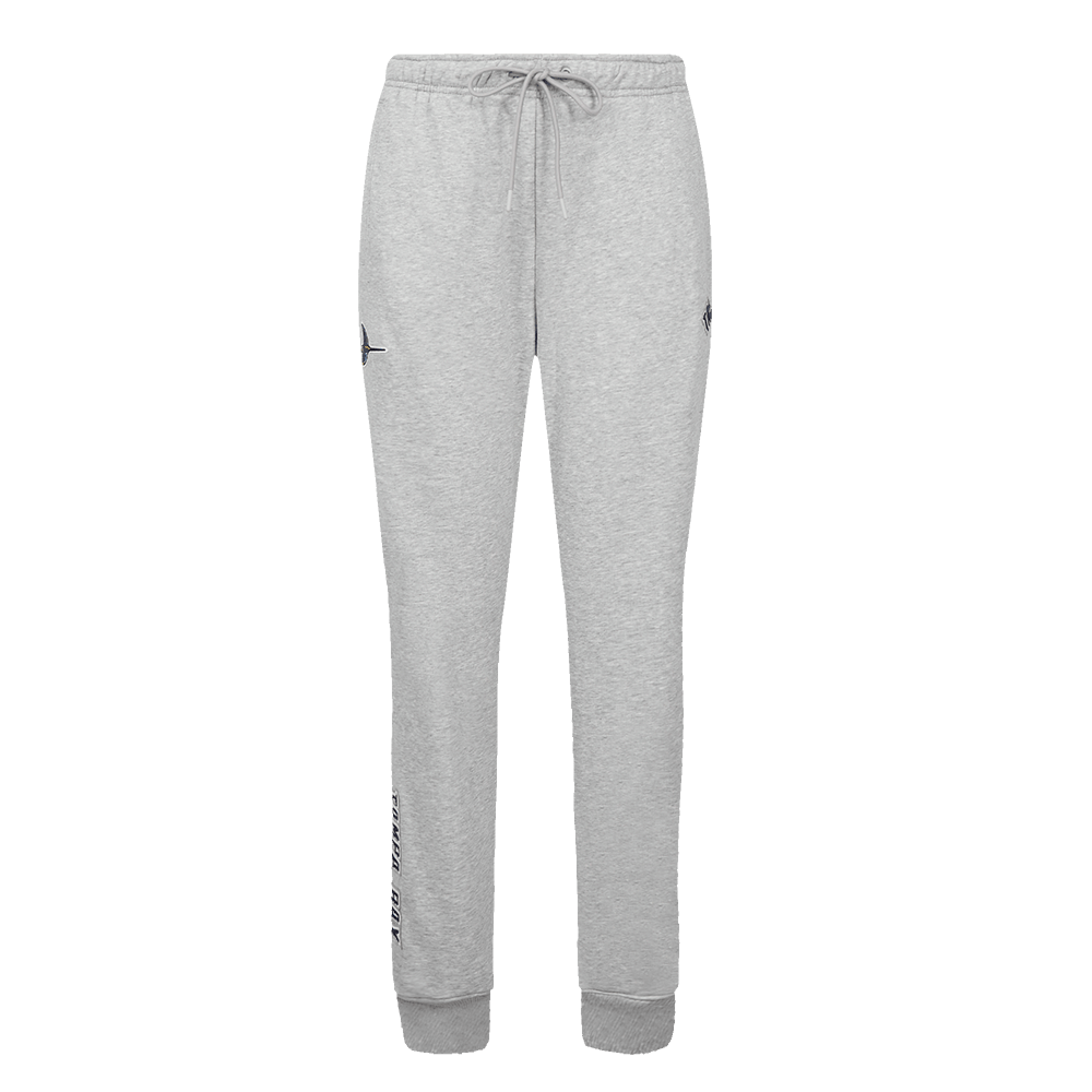 PANTALÓN DE CHÁNDAL DE FELPA CLÁSICO PARA MUJER MLB TAMPA BAY RAYS (GRIS MELANGE)