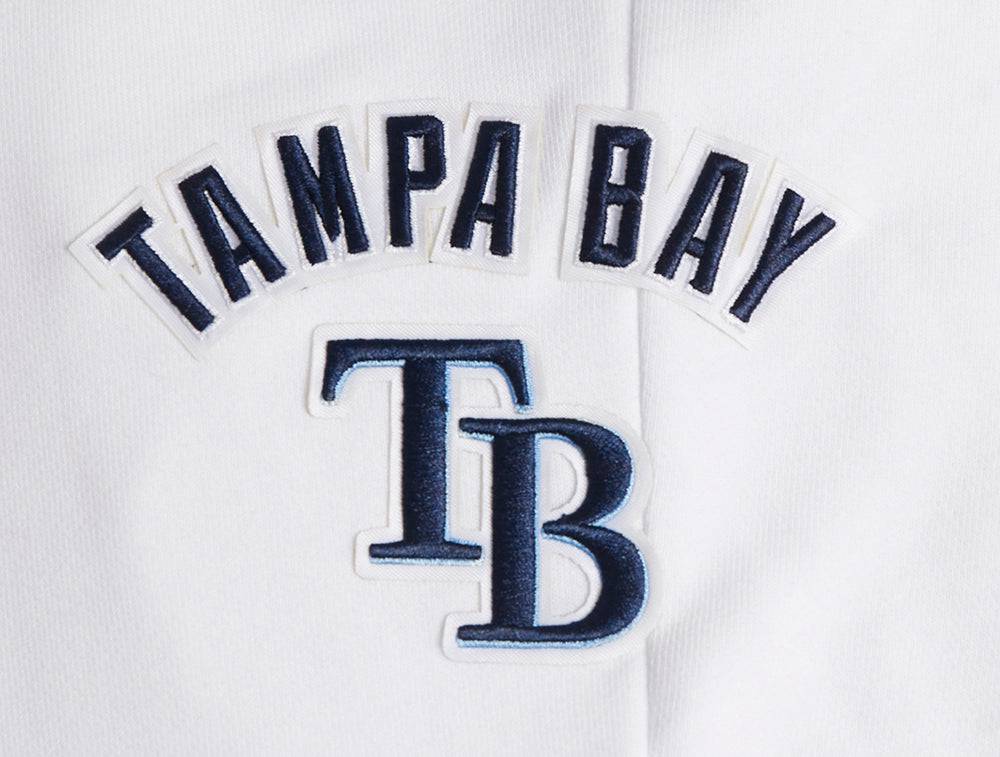 PANTALÓN DE CHÁNDAL CLÁSICO DE FELPA PARA MUJER MLB TAMPA BAY RAYS (BLANCO)