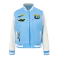 MLB TAMPA BAY RAYS RETRO CLASSIC WOMEN'S RIB WOOL VARSITY JACKET (UNIVERSITY BLUE/WHITE)