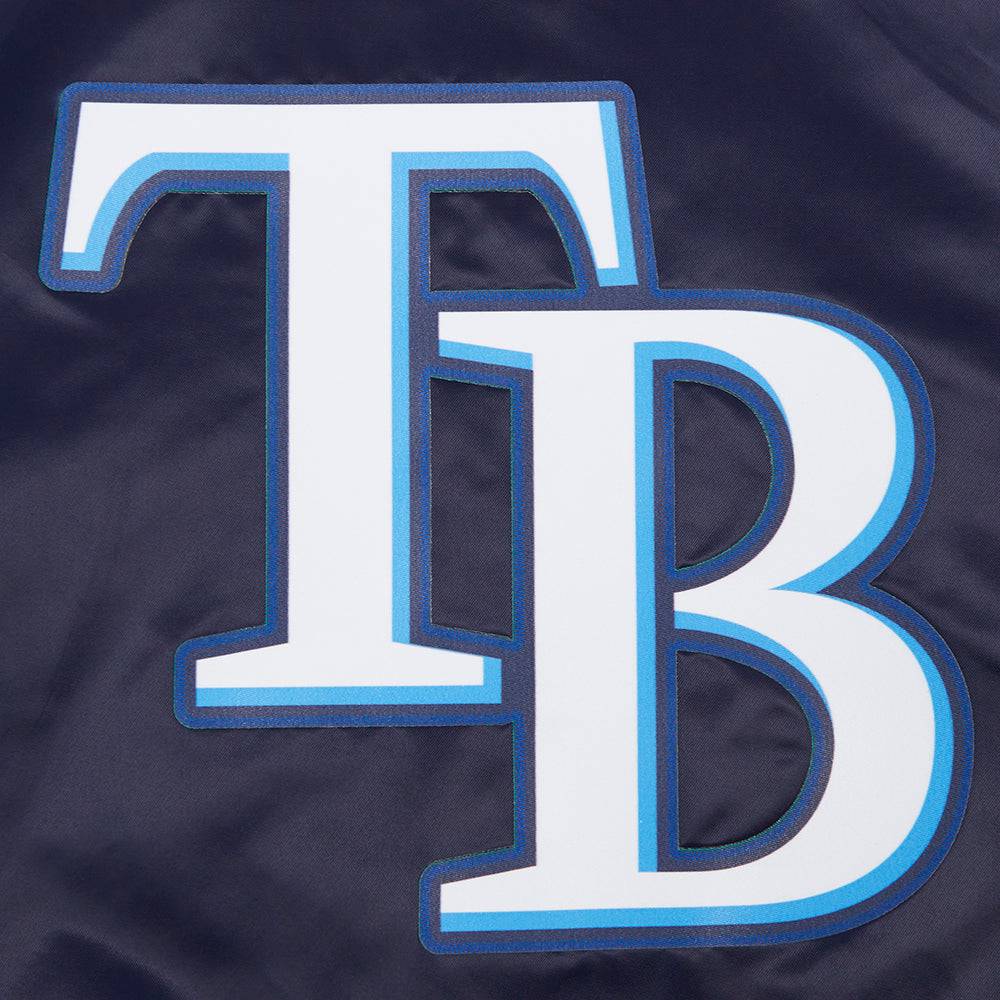 MLB TAMPA BAY RAYS CLASSIC WOMEN'S SATIN JACKET (MIDNIGHT NAVY)
