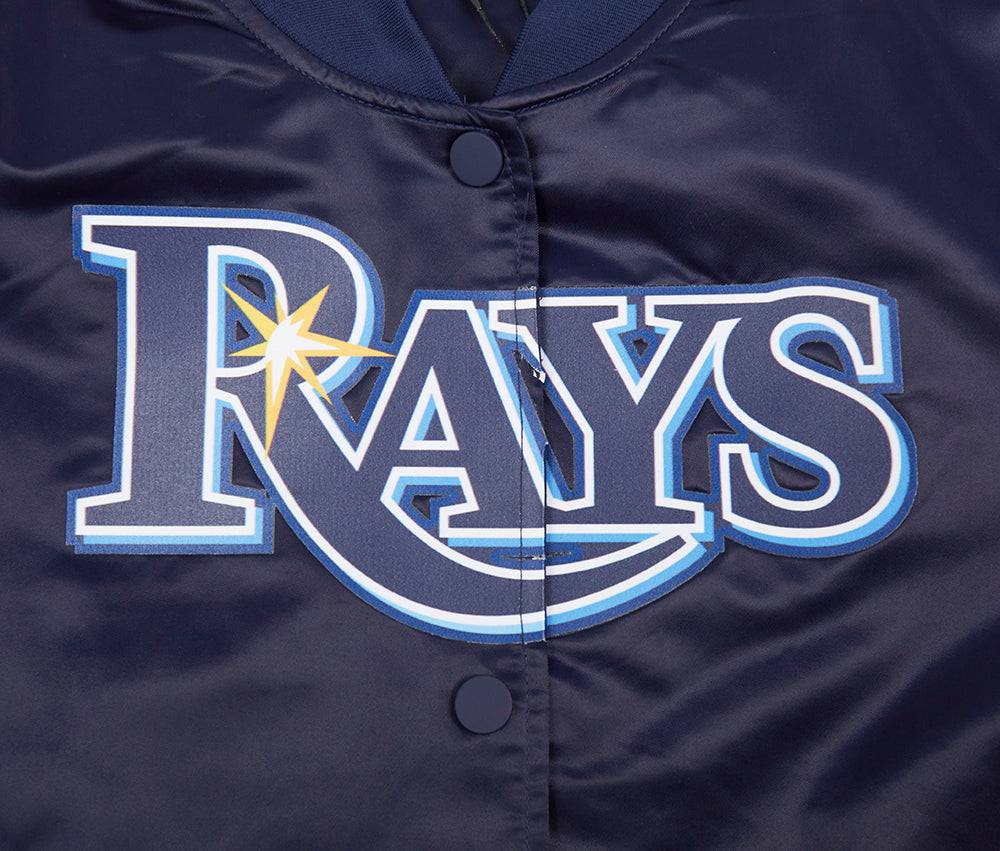 MLB TAMPA BAY RAYS CLASSIC WOMEN'S SATIN JACKET (MIDNIGHT NAVY)