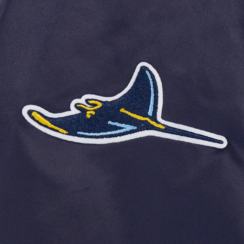 MLB TAMPA BAY RAYS CLASSIC WOMEN'S SATIN JACKET (MIDNIGHT NAVY)