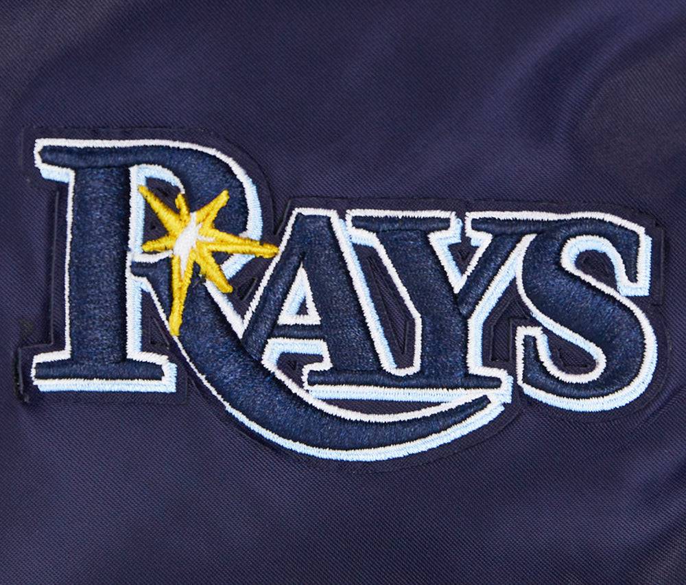 MLB TAMPA BAY RAYS CLASSIC WOMEN'S SATIN JACKET (MIDNIGHT NAVY)