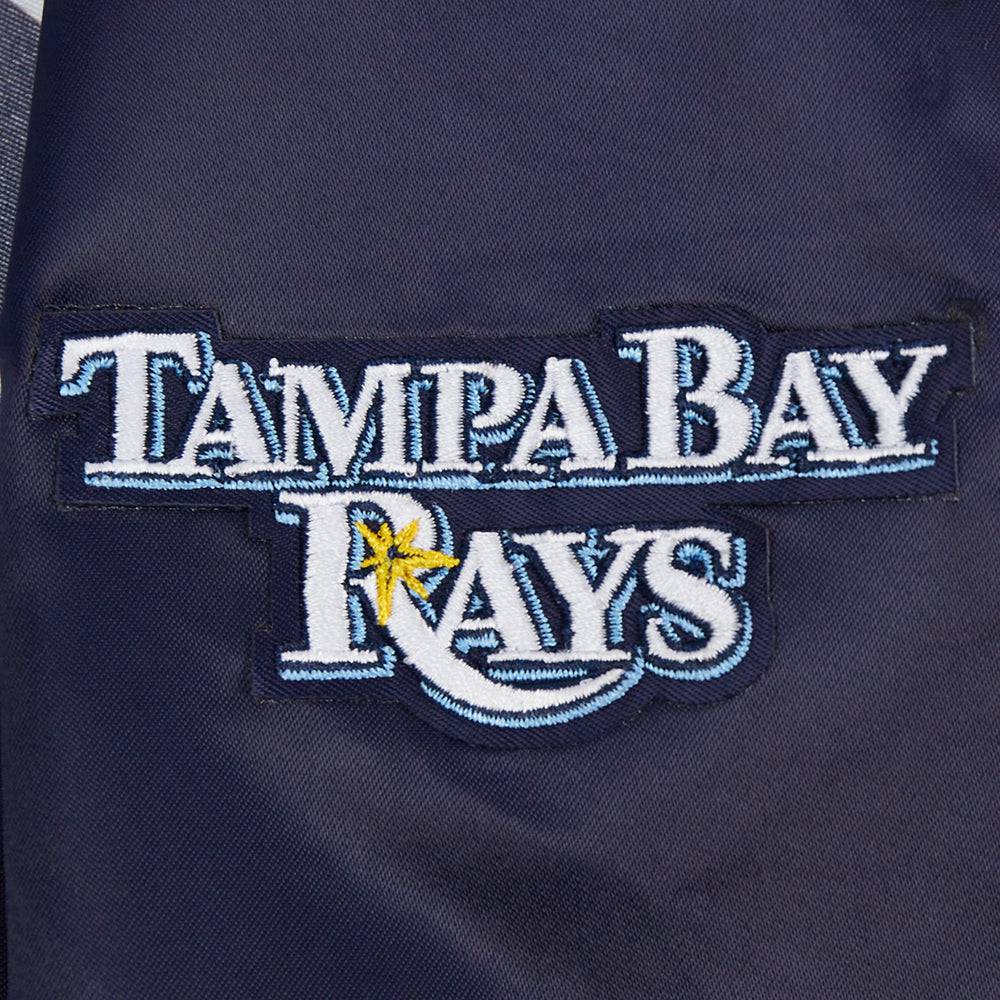 MLB TAMPA BAY RAYS CLASSIC WOMEN'S SATIN JACKET (MIDNIGHT NAVY)