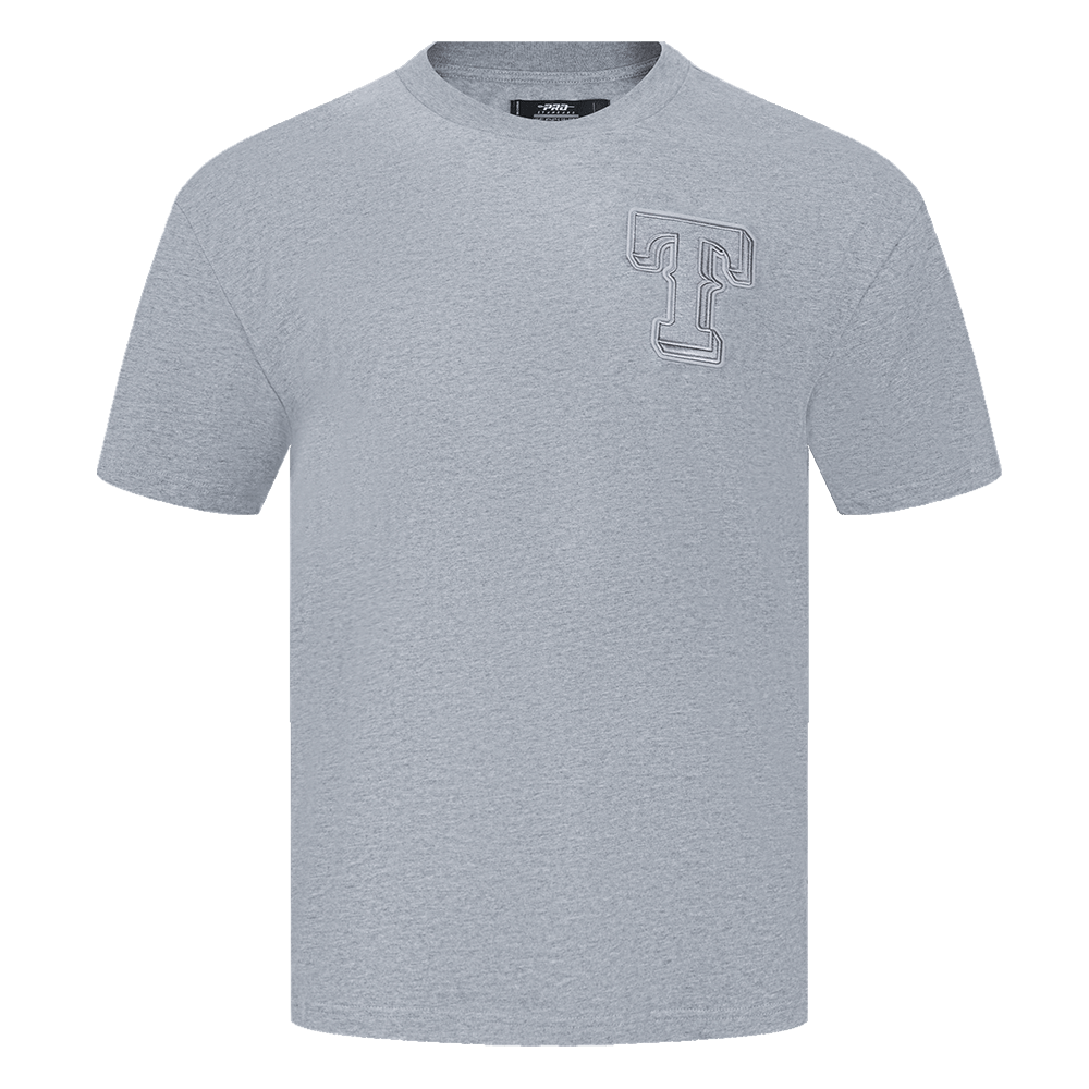 MLB TEXAS RANGERS NEUTRAL MEN'S DROP SHOULDER TOP (DARK HEATHER GRAY)
