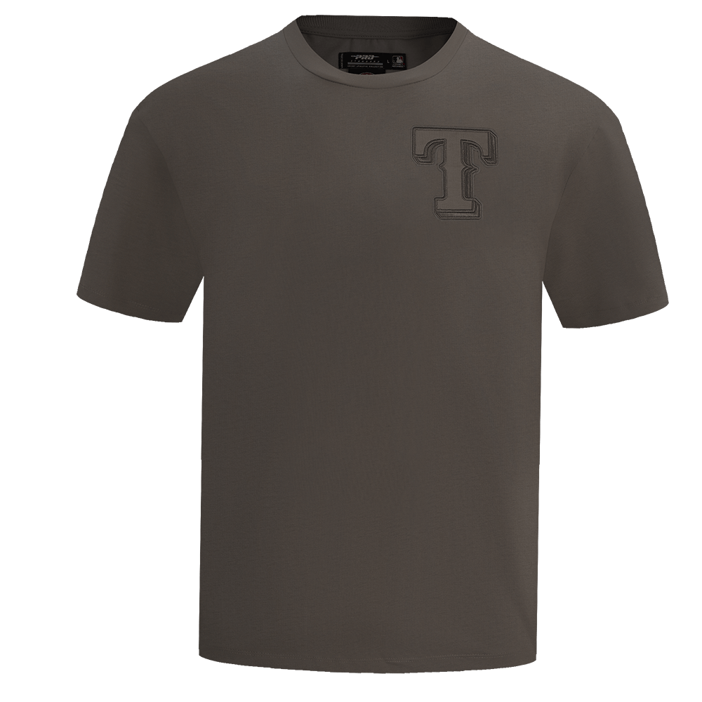 MLB TEXAS RANGERS NEUTRAL MEN'S DROP SHOULDER TOP (DARK TAUPE)