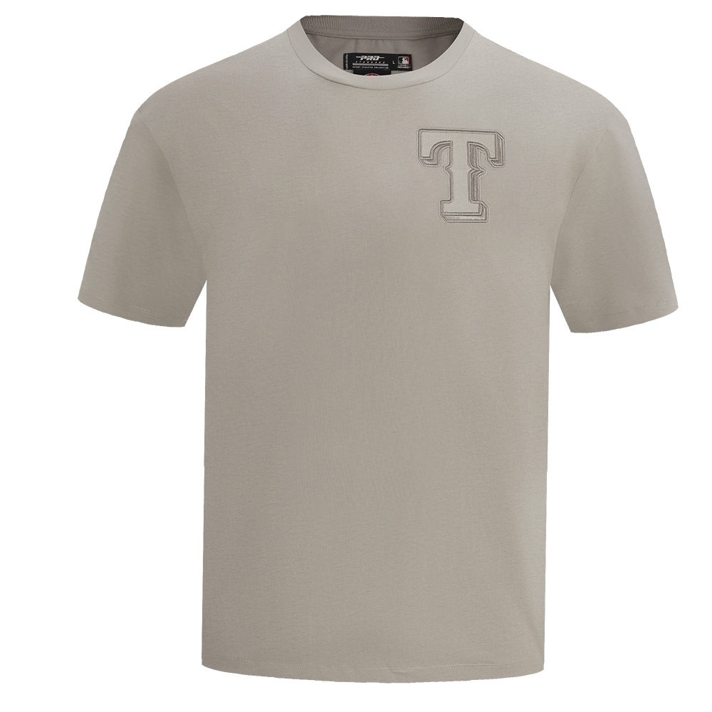 MLB TEXAS RANGERS NEUTRAL MEN'S DROP SHOULDER TOP (TAUPE)