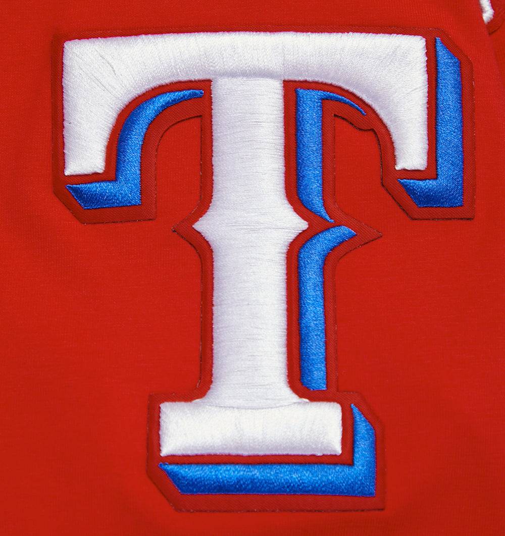 MLB TEXAS RANGERS SCRIPT TAIL MEN'S TOPS (RED)